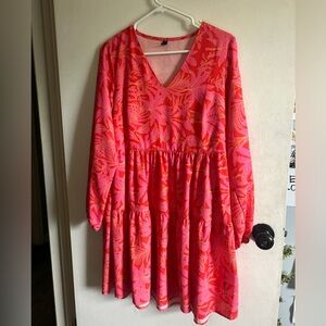 Super Cute Floral V-Neck Dress